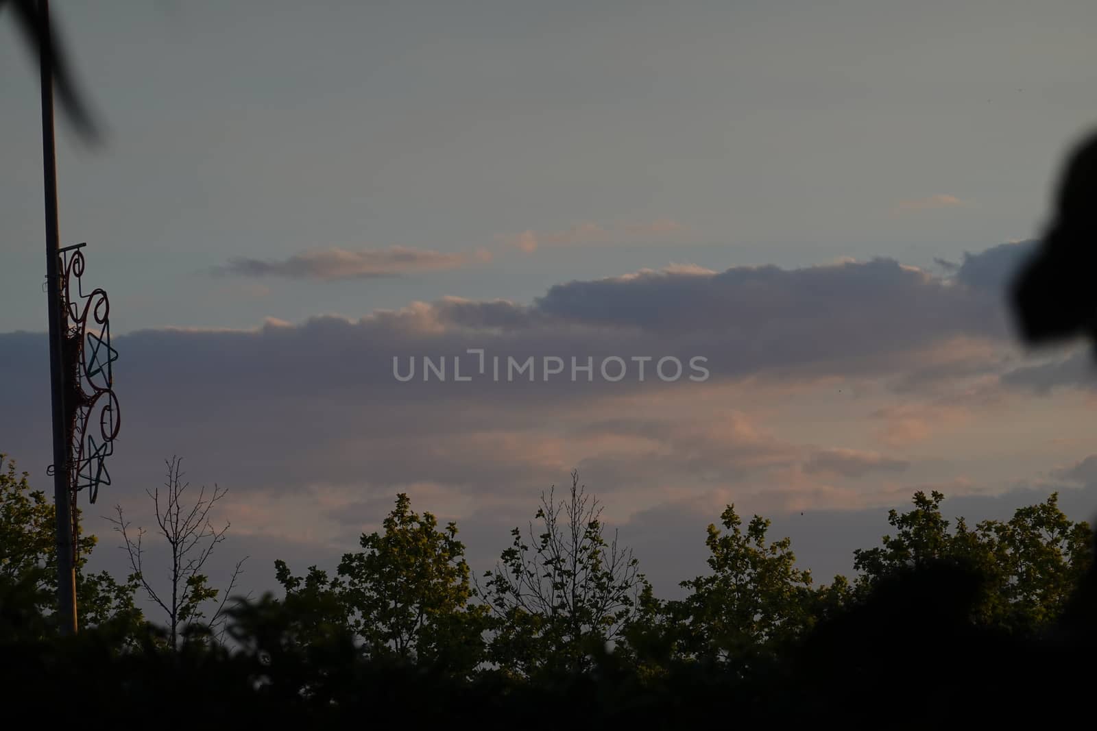 a beautiful landscape of the sunset and sky.