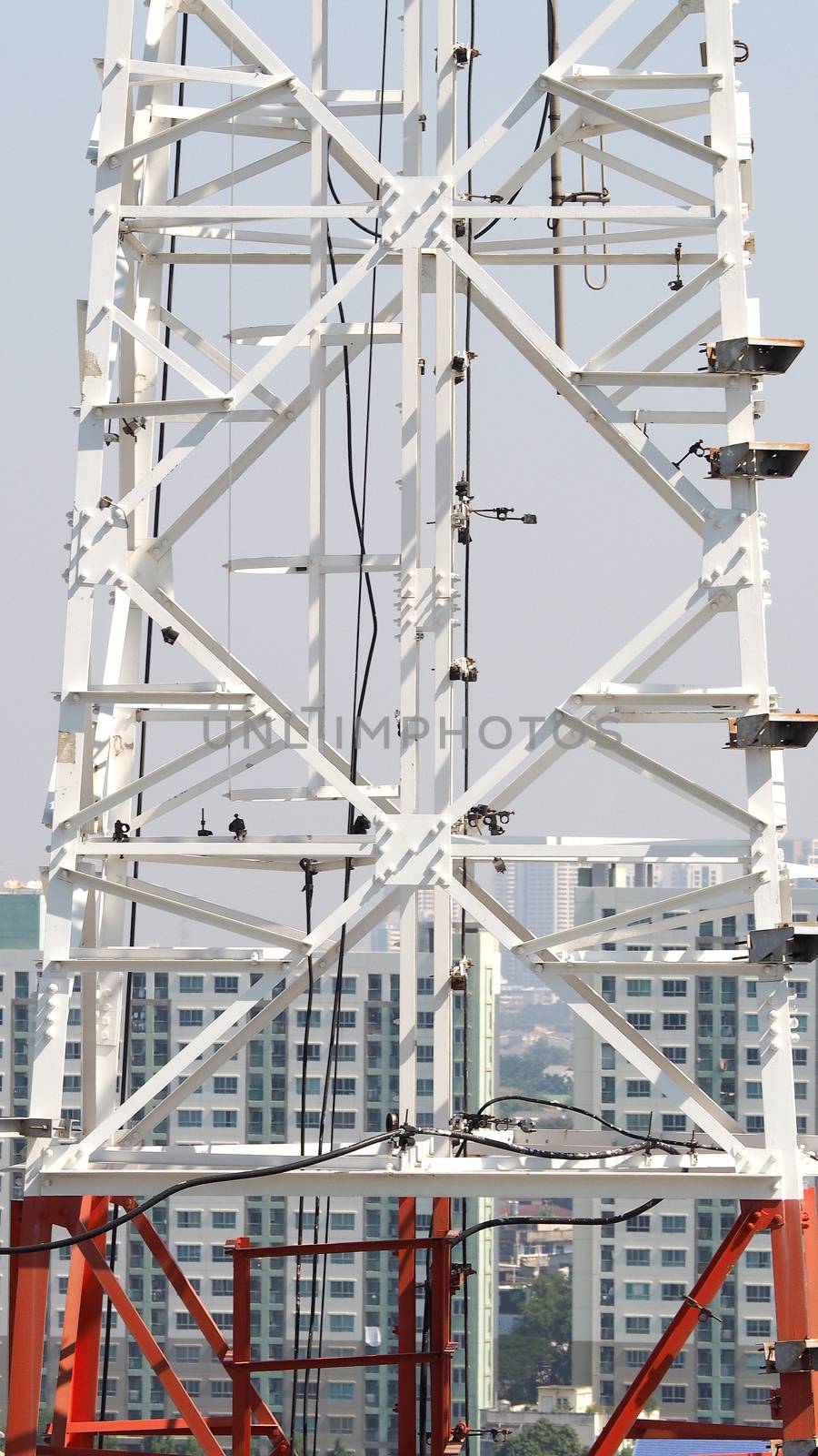Telecom tower closeup . by gnepphoto