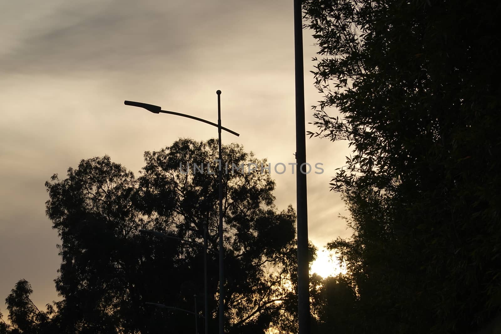 a beautiful landscape of the sunset and sky.