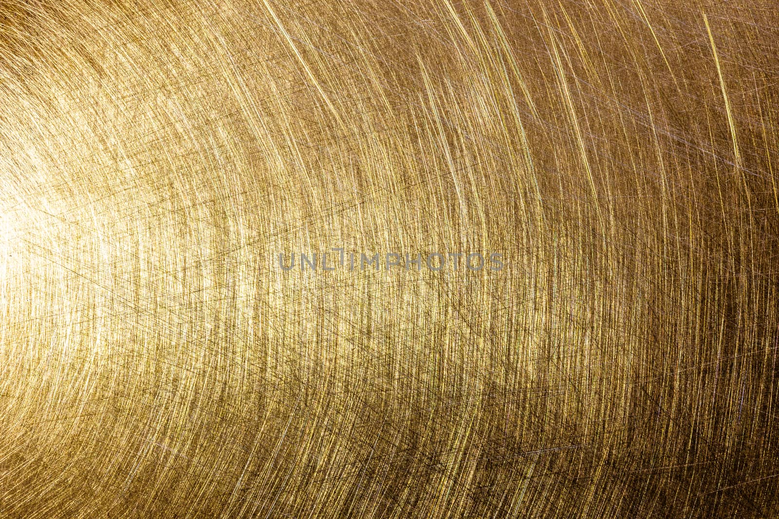 flat brushed brass texture with random pattern and light reflection