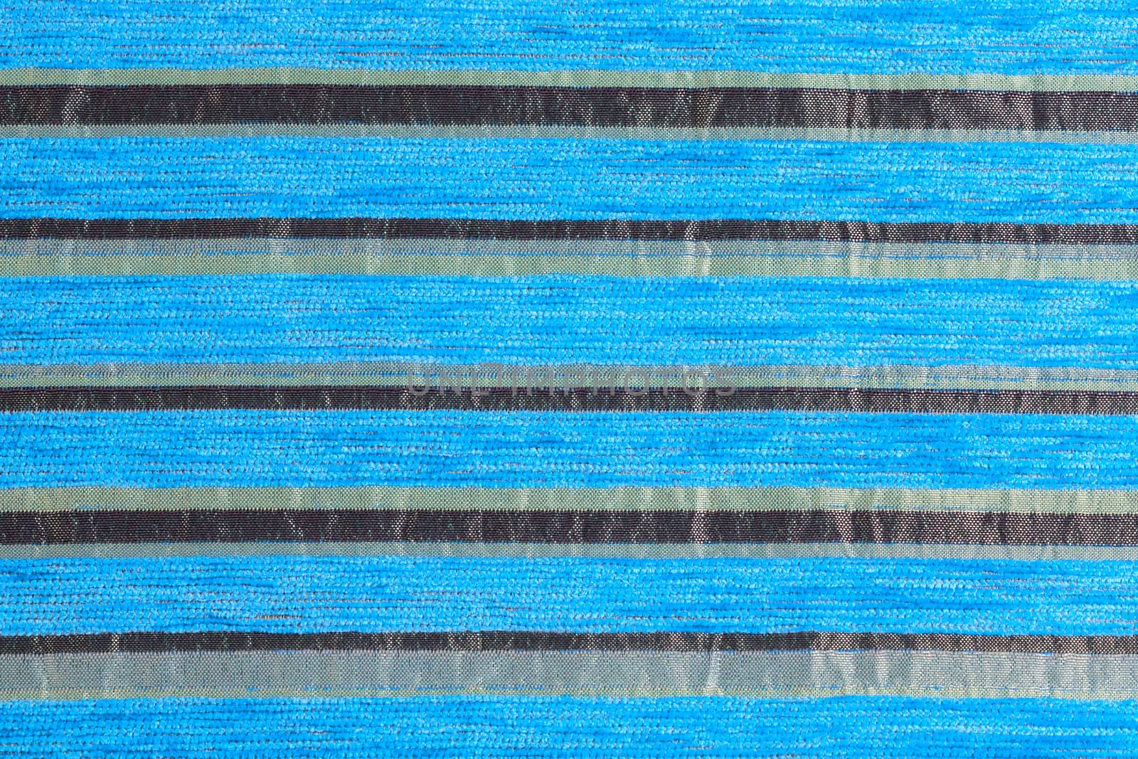 cyan striped synthetic woven upholstery fabric close-up texture and background
