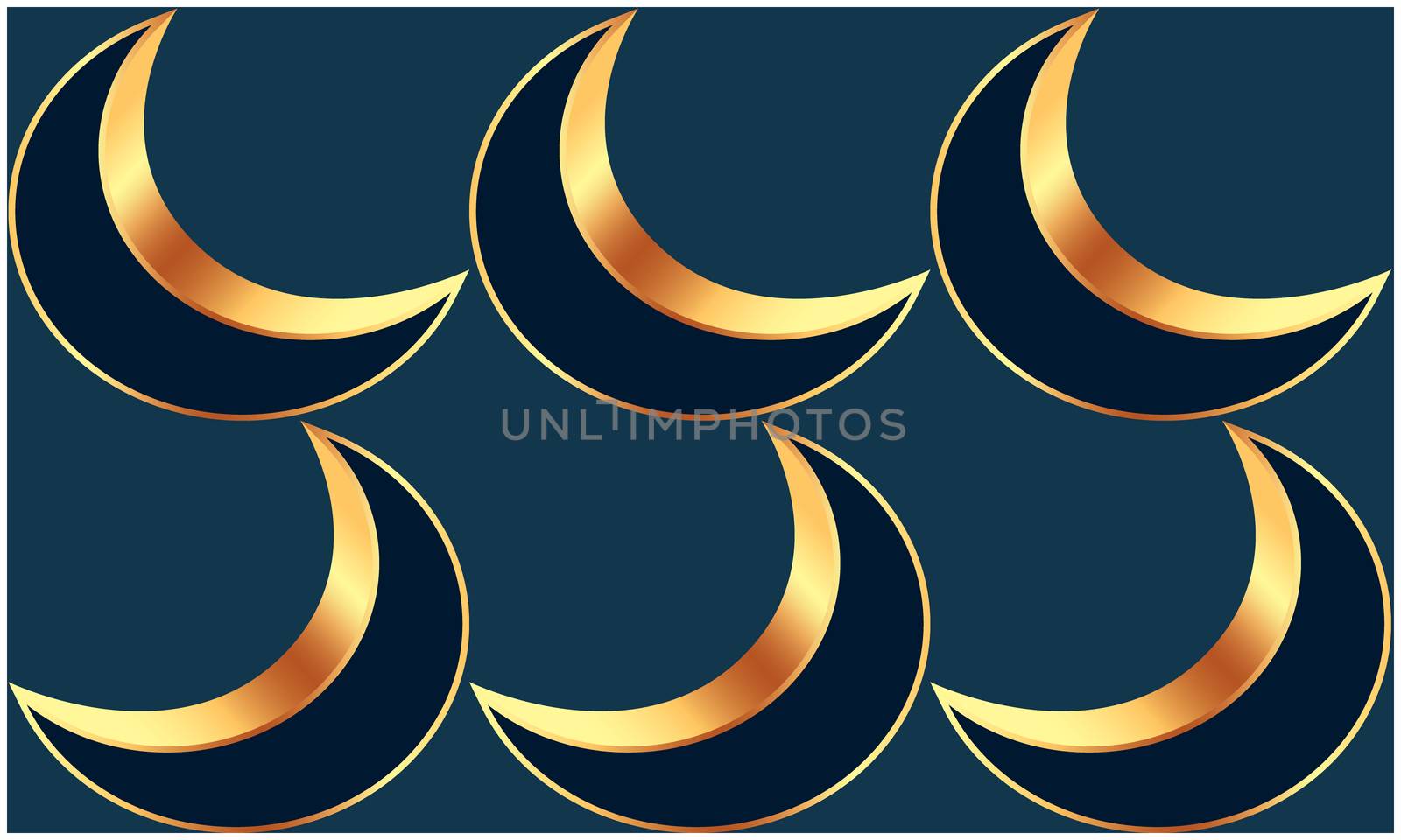 abstract style of moon on dark background by aanavcreationsplus