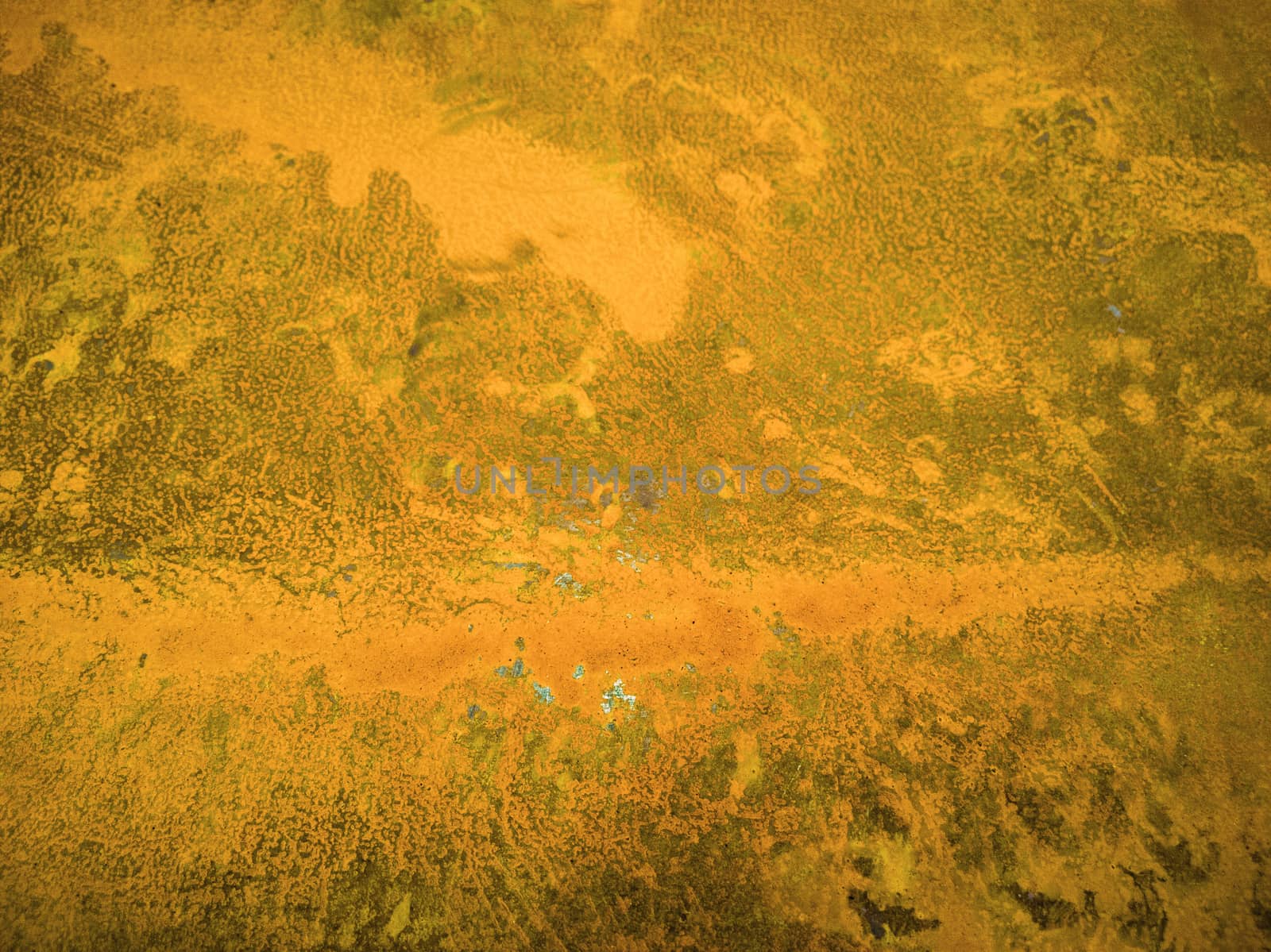 flat heavy rusted sheet of metal selective focus background