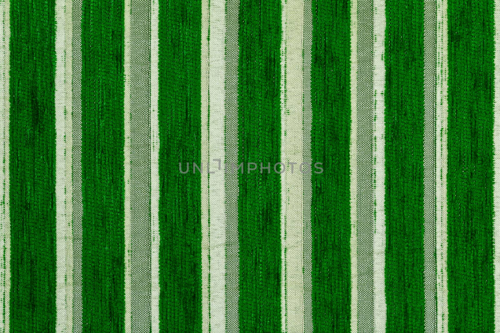 green striped synthetic woven upholstery fabric close-up texture and background