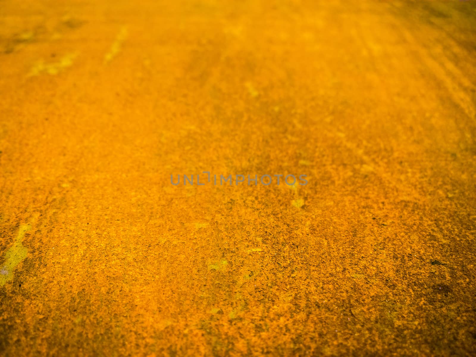 flat heavy rusted sheet of metal selective focus background