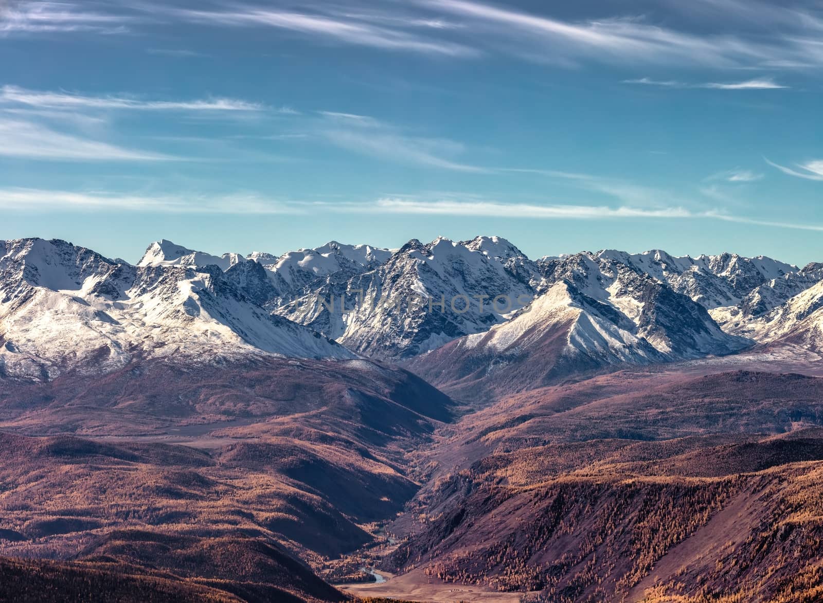 Panorama of Northern Chuyskiy mountain range by DamantisZ
