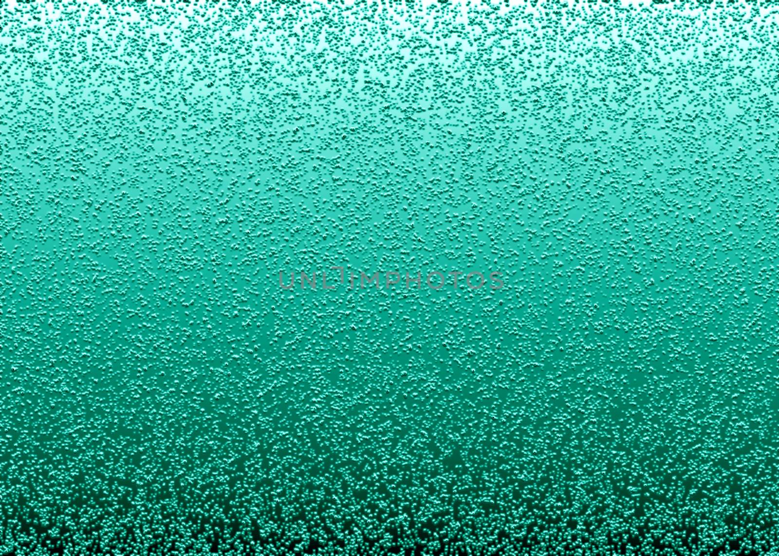Green abstract background. Bubbles moving in green liquid. Abstract surface.