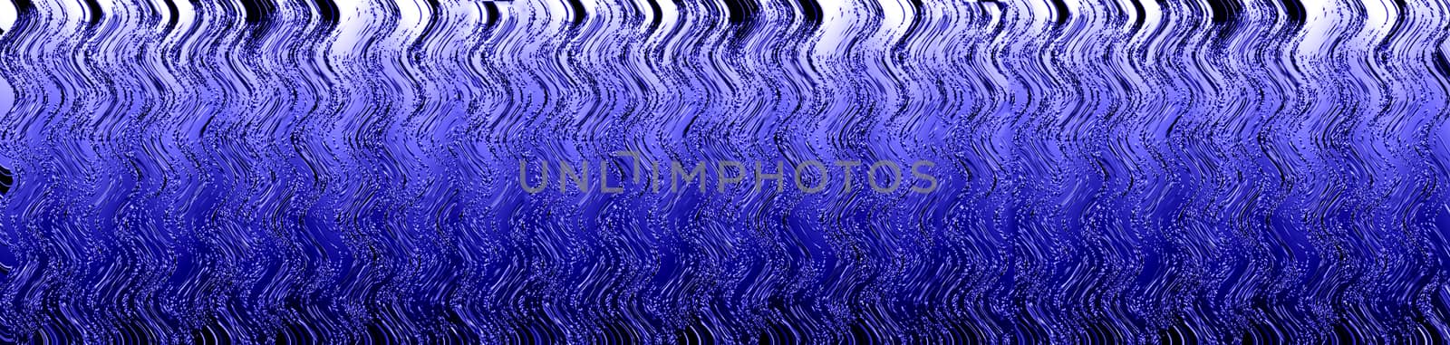 Frosty blue glass surface with wavy ice gradient patterns. Abstract background. Panoramic view. Banner.