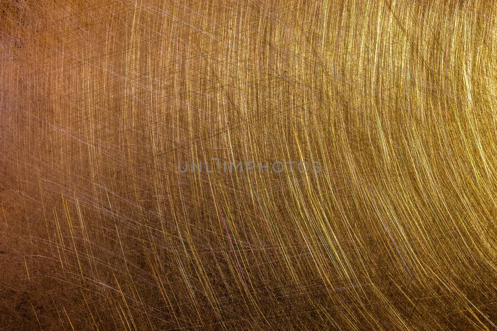 flat brushed brass texture with random pattern and light reflection