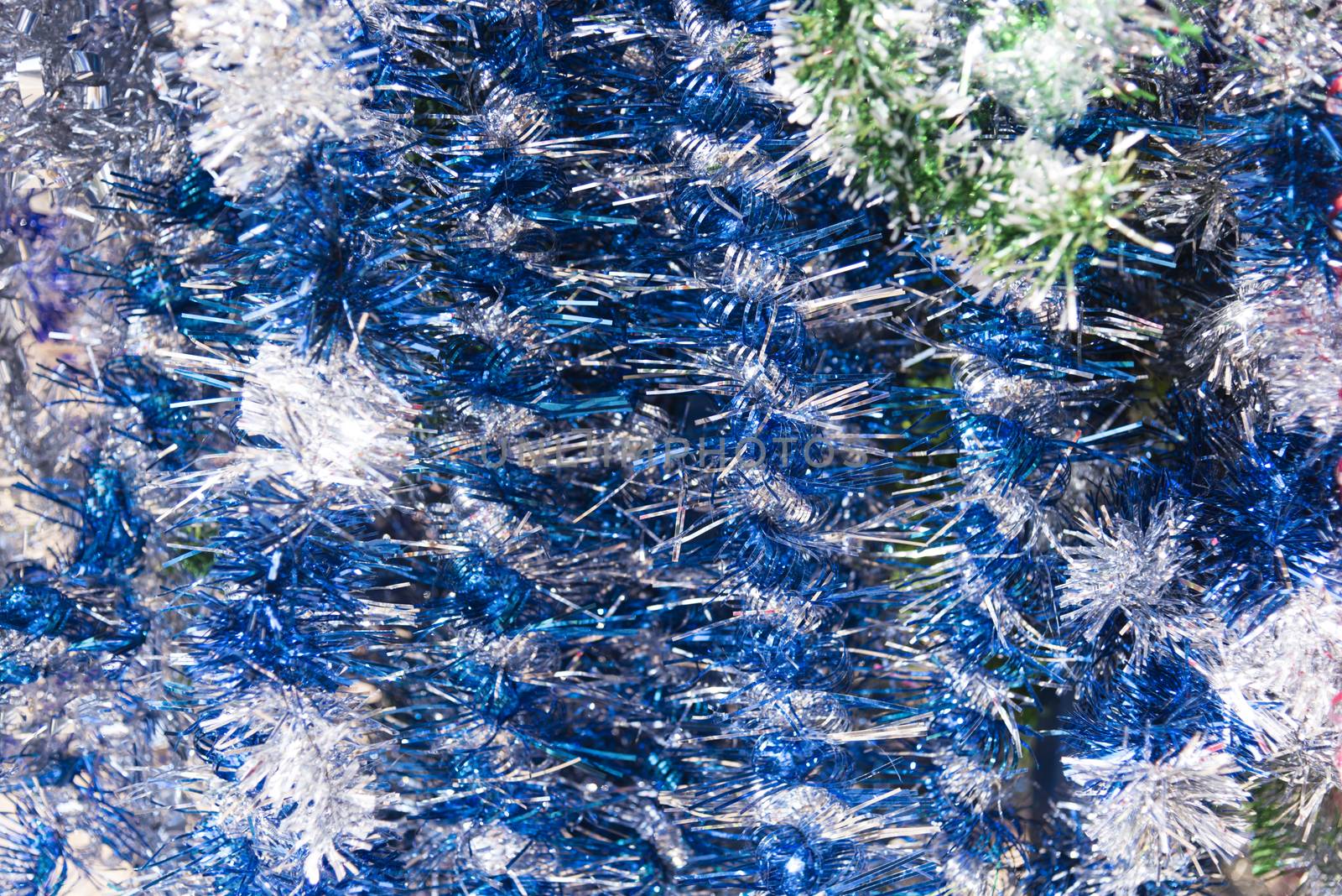 Colorful sukkah decorations. Sukkot four species festival. Shimmering decorations for party.