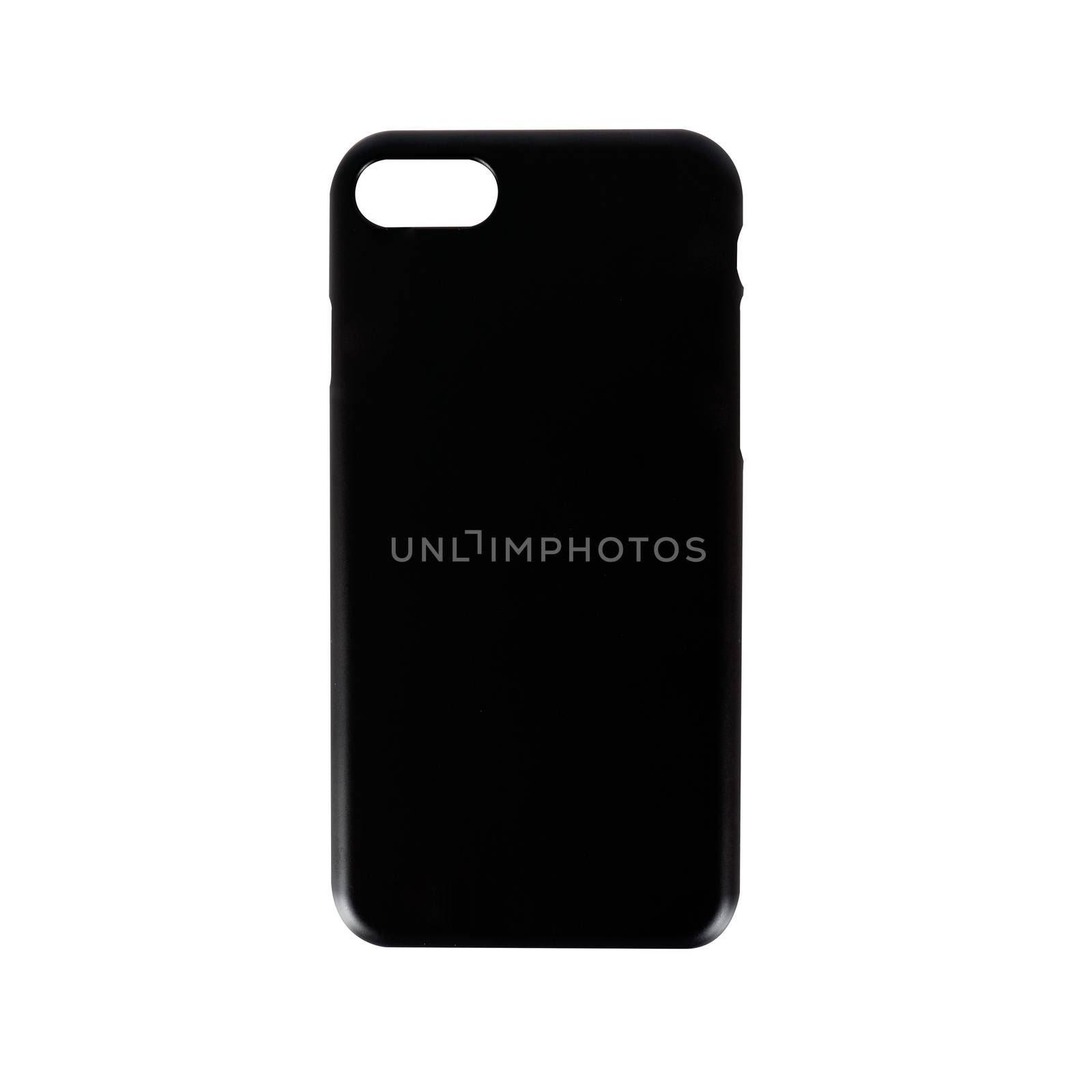 Smart phone case isolated on white background by uphotopia
