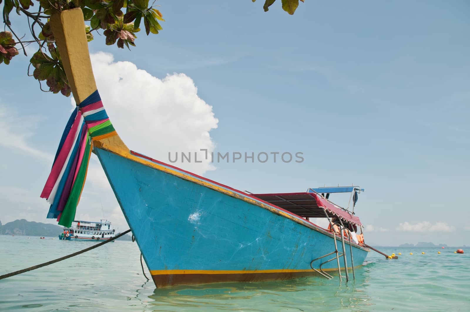 Tour boat in Phuket Thailand in Summer