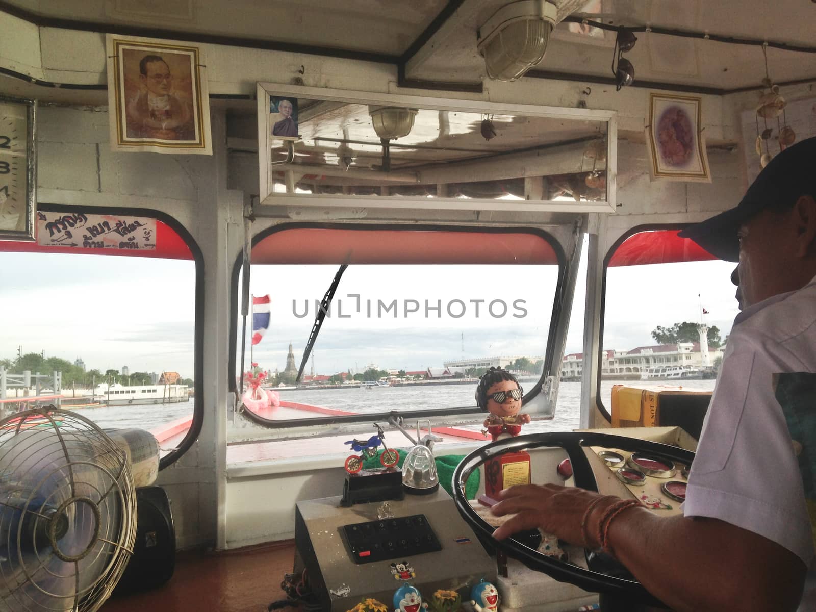 Captain deck on Chaopraya river in Bangkok Thailand by eyeofpaul