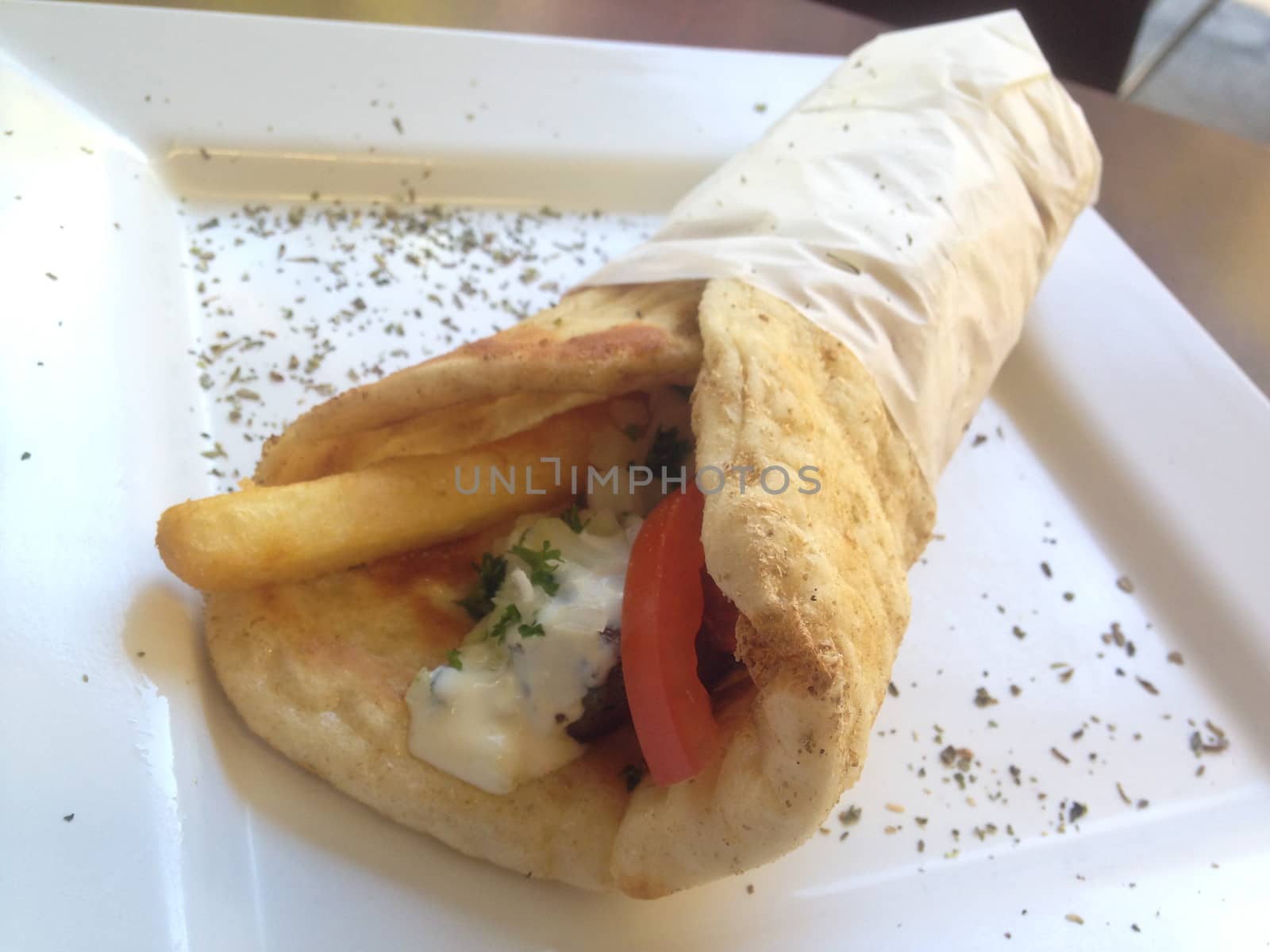 Greek lamb yiros roll wrap by eyeofpaul