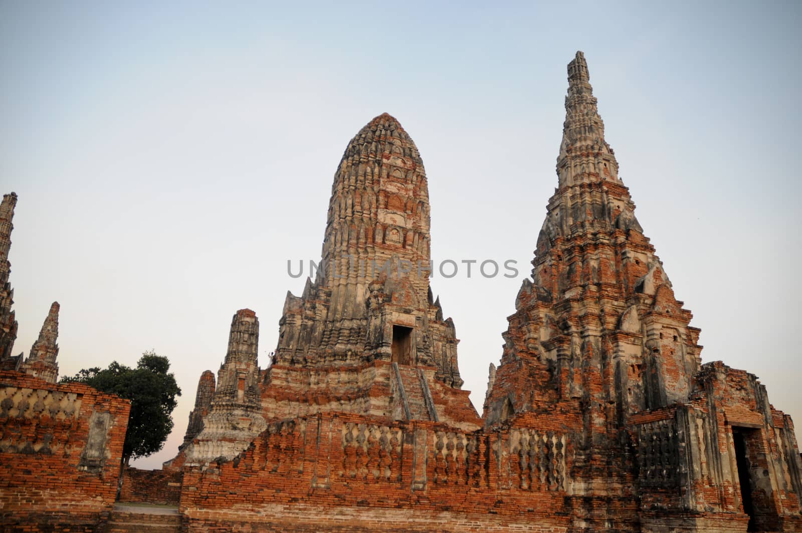 Ancient palace ruins Ayudhaya Thailand