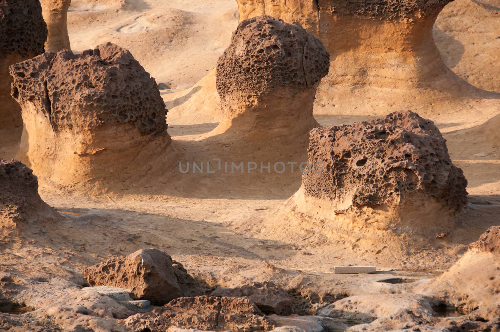 Natural stones at Yan Ming San park Taiwan by eyeofpaul