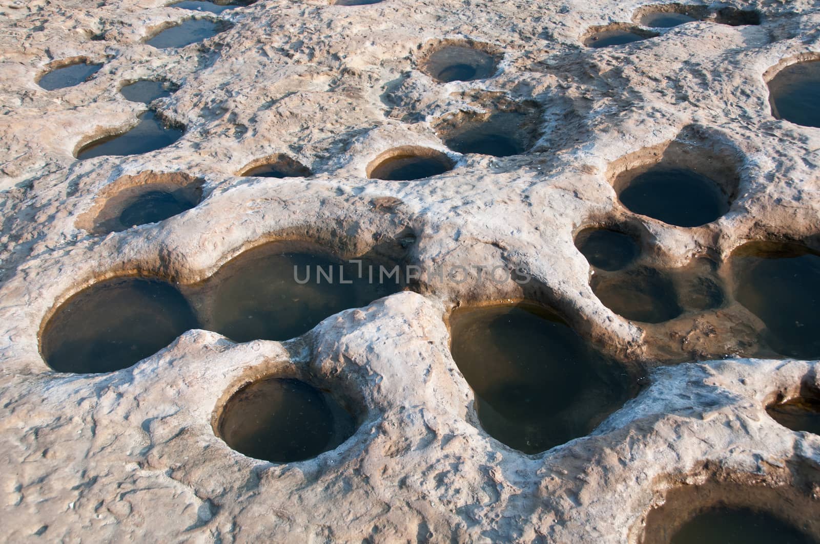 Water holes on a floor Yan Ming San Taiwan by eyeofpaul