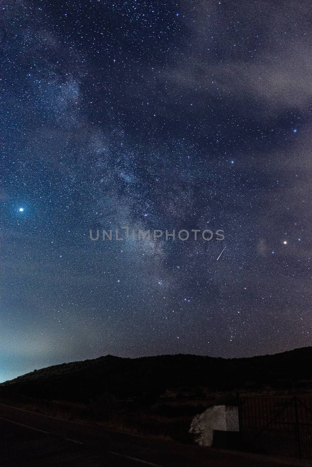 perseids in the pasture of extremadura 2020