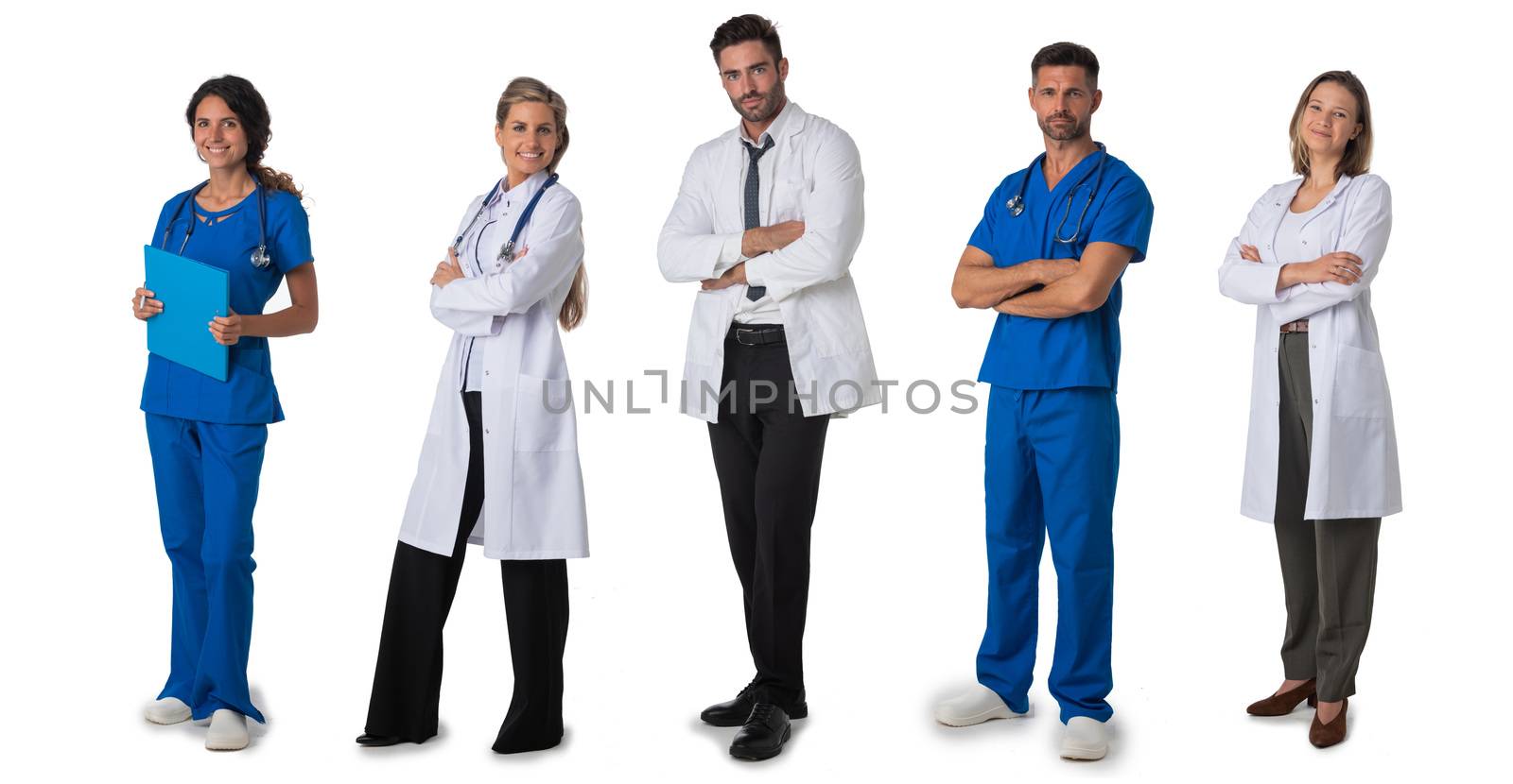 Full length portraits of doctors by ALotOfPeople