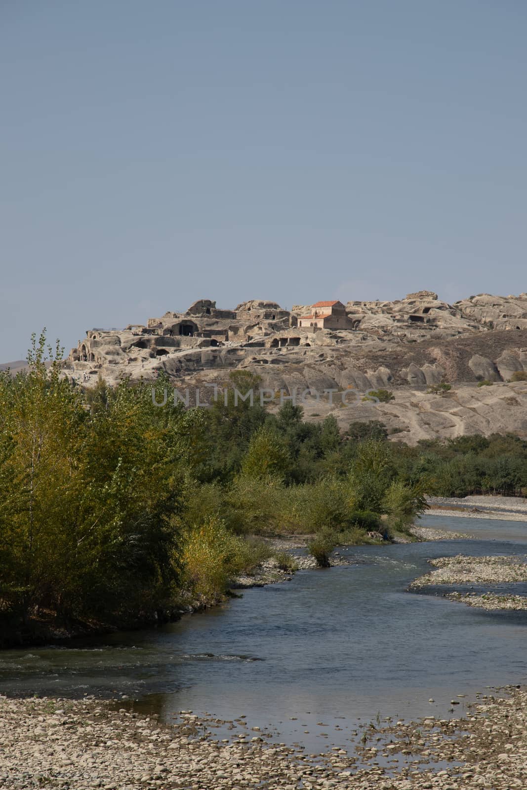 Uplistsikhe is an ancient rock-hewn town in eastern Georgia. 10 kilometers from Gori, Shida Kartli.The place was founded in the late Bronze Age, around 1000 BC, continuously inhabited until 13th cent.