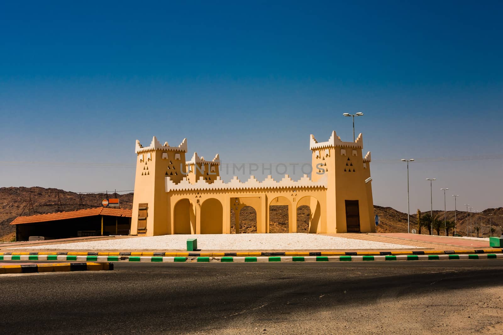 One of the many historic replicas in Saudi Arabia