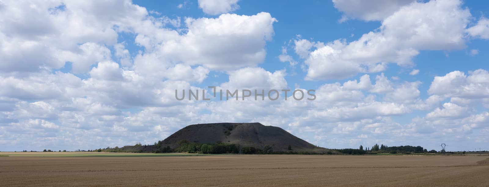 slag heaps between lens and arras in the north of france by ahavelaar