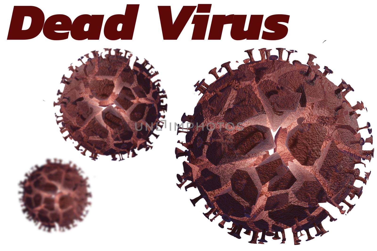 Dead corona virus or virus destruction after medical from vaccin by sirawit99