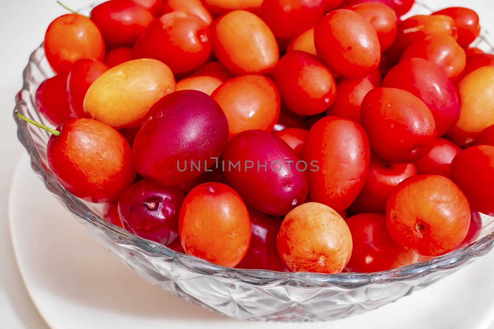 cranberry fruits in decorative plate