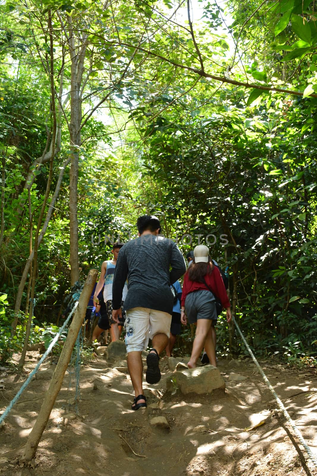 AURORA, PH - APRIL 21 - Trail at White beach resort on April 21, 2019 in Dingalan, Aurora, Philippines.