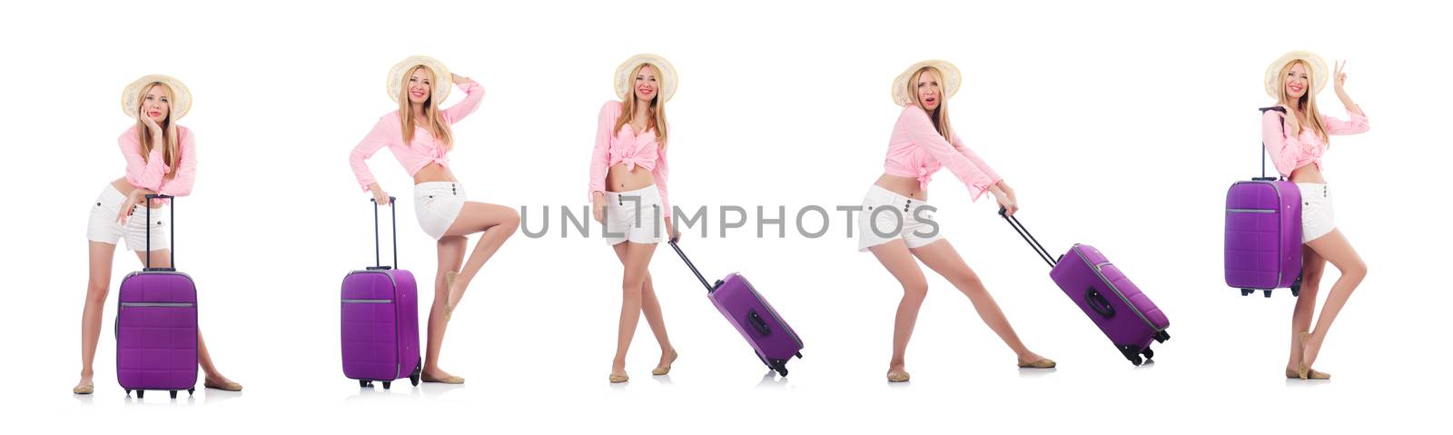 Woman preparing for travel on summer vacation