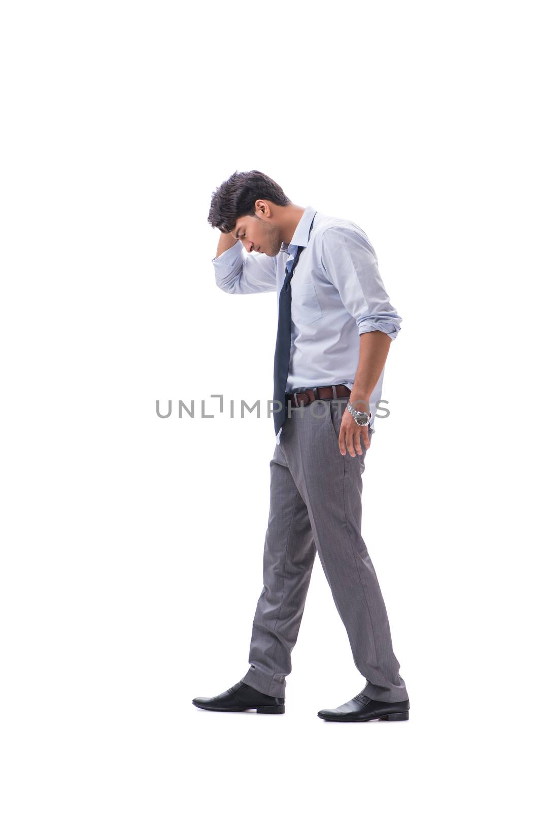 Businessman isolated on white background