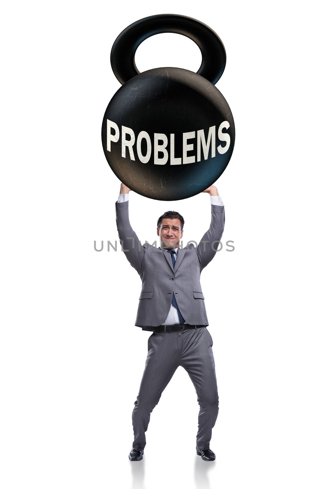 Business problem and challenge concept with businessman