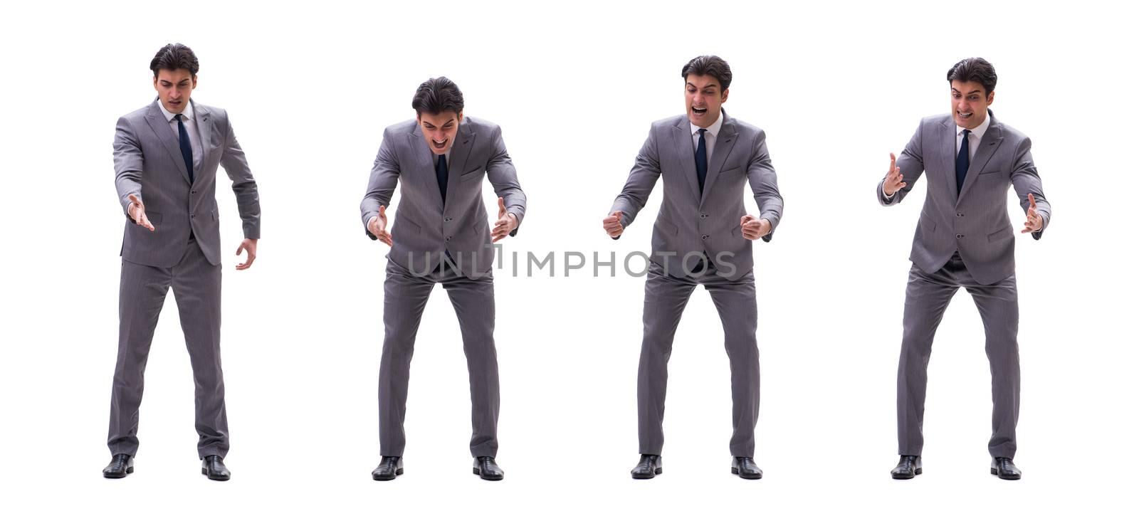 Businessman isolated on the white background