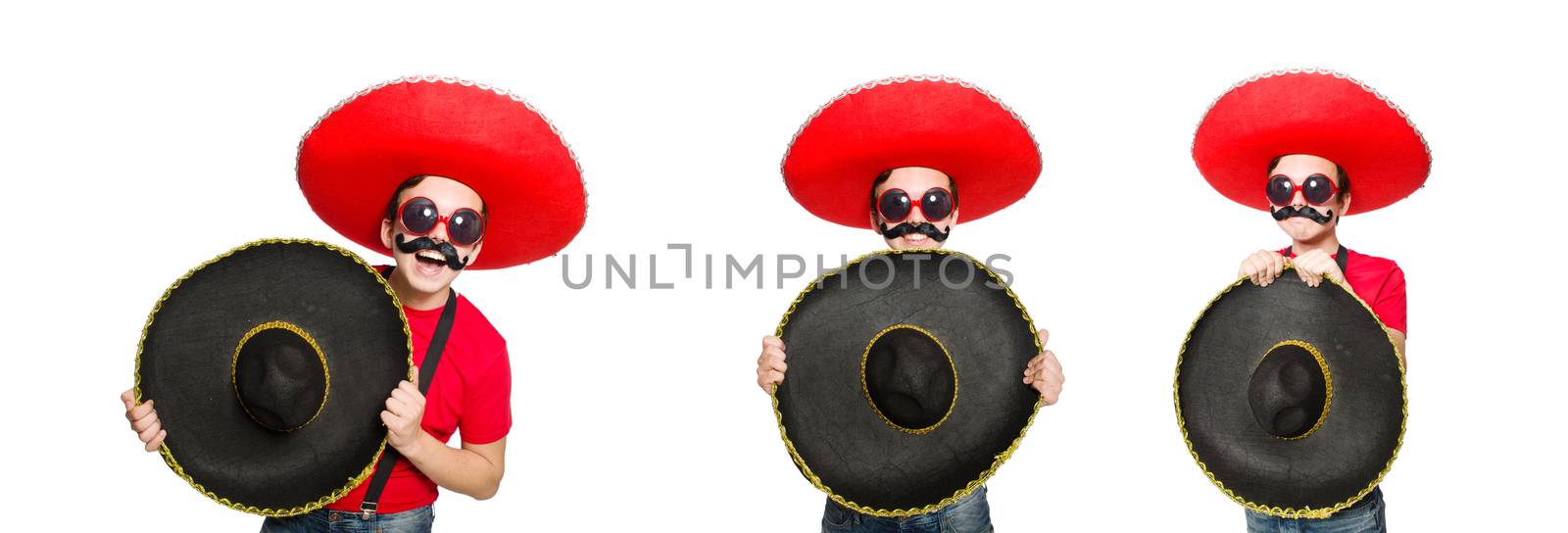 Funny mexican isolated on the white