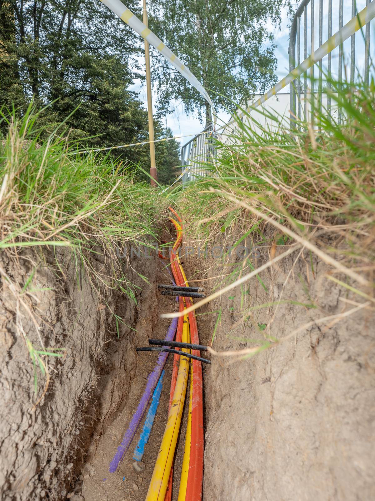 Ground work the installation of fiber optic cables by rdonar2