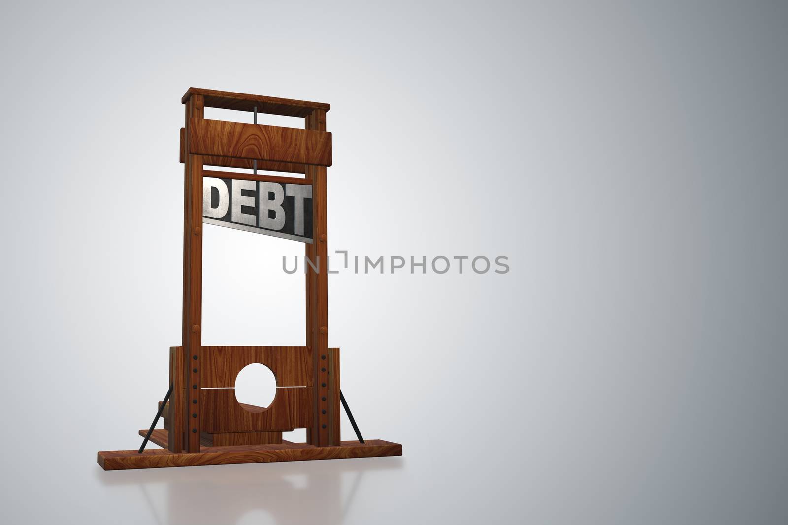 Business concept of debt and borrowing