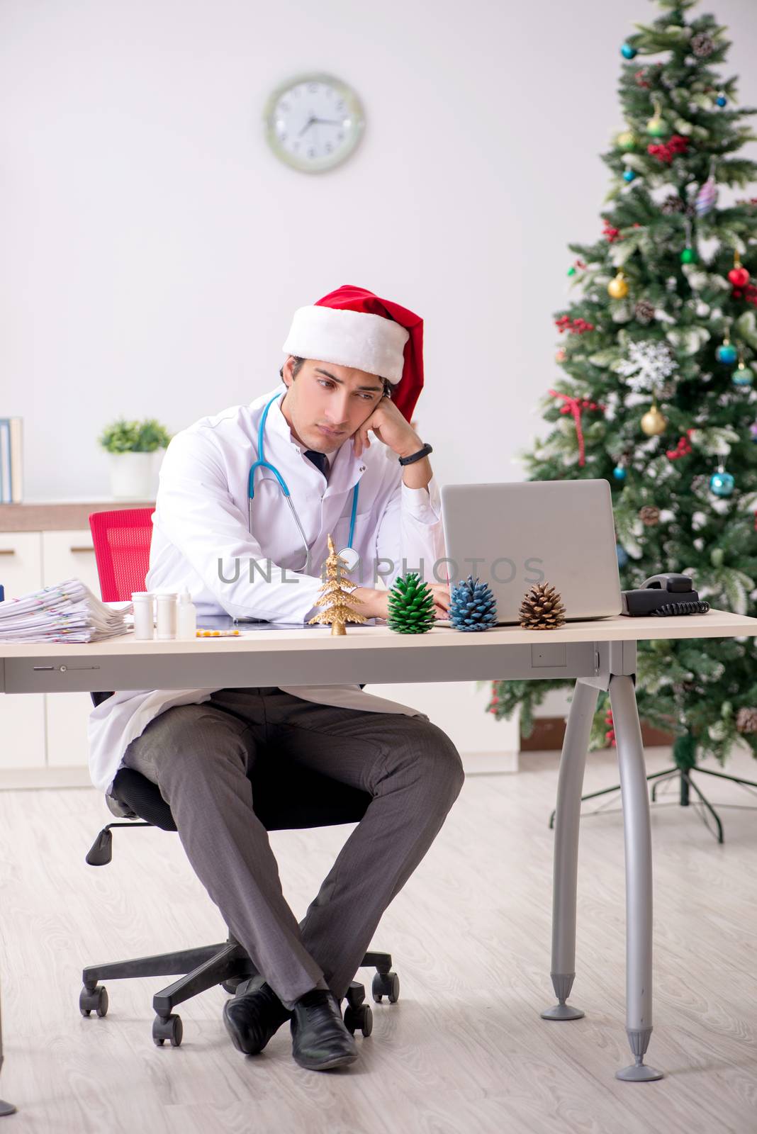 Doctor on the shift on christmas eve by Elnur