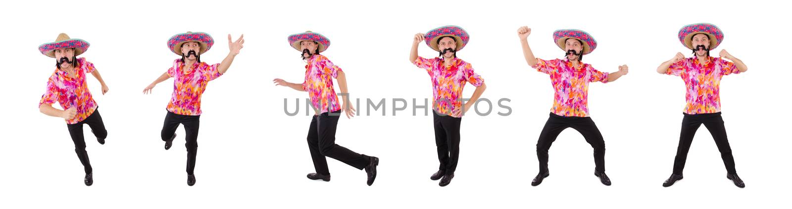 Funny mexican with sombrero in concept by Elnur
