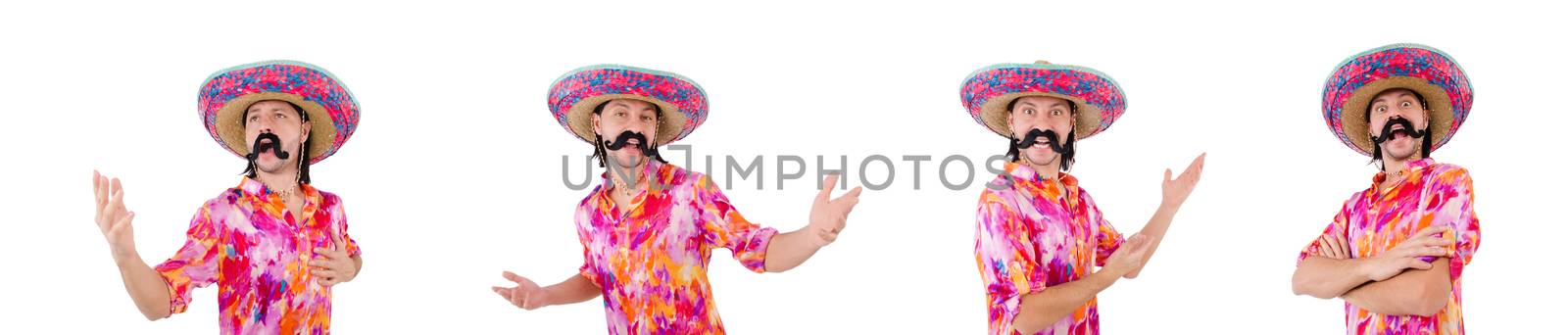 Funny mexican with sombrero in concept by Elnur