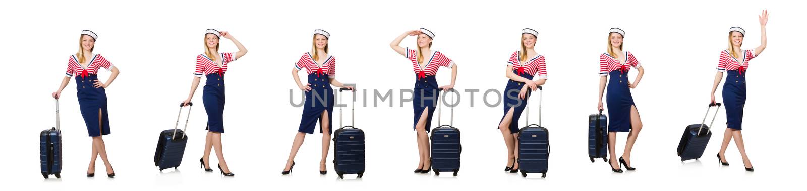 Travelling tourism concept isolated on white by Elnur