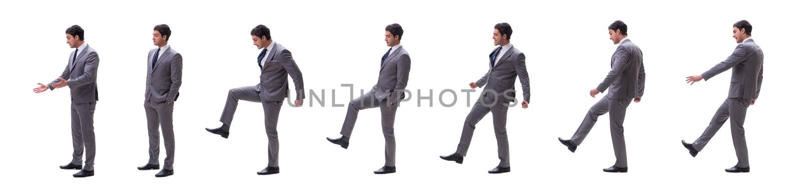 Businessman isolated on the white background