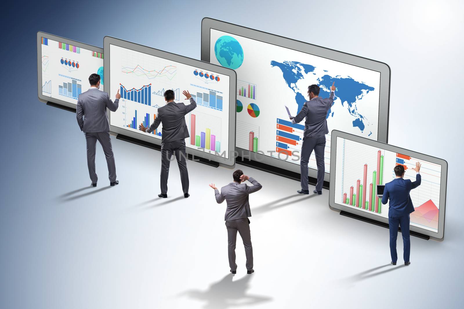 Concept of business charts and finance visualisation