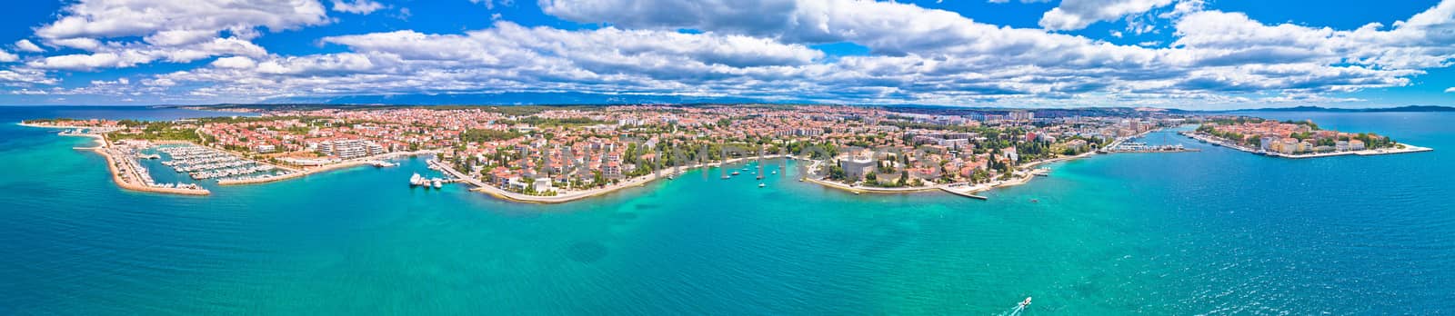 City of Zadar aerial panoramic view by xbrchx