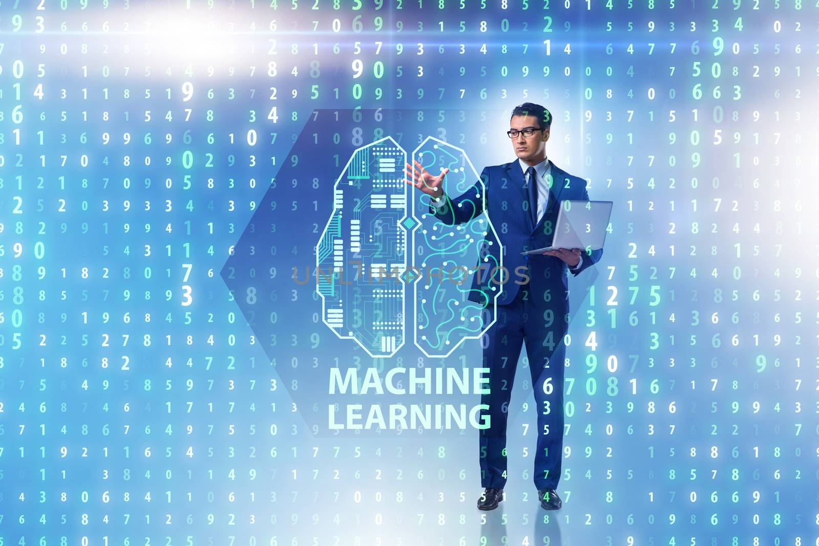 Machine learning concept as modern technology by Elnur