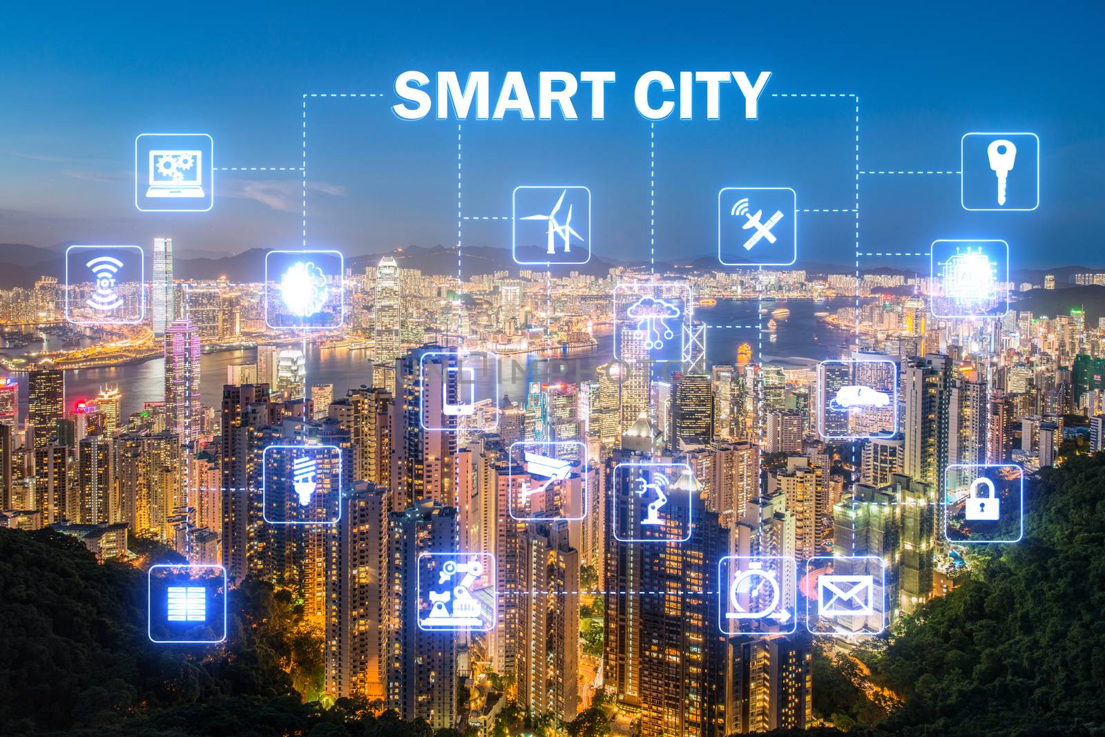 Concept of smart city and internet of things