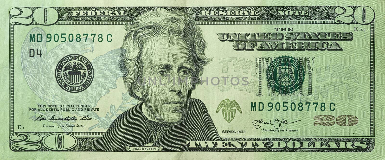 Twenty dollar bill by pippocarlot