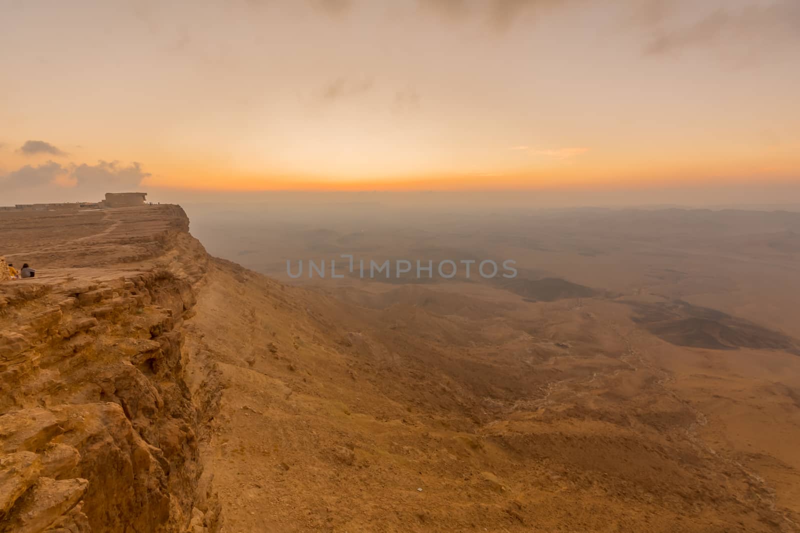 Sunrise view of cliffs and landscape in Makhtesh (crater) Ramon by RnDmS
