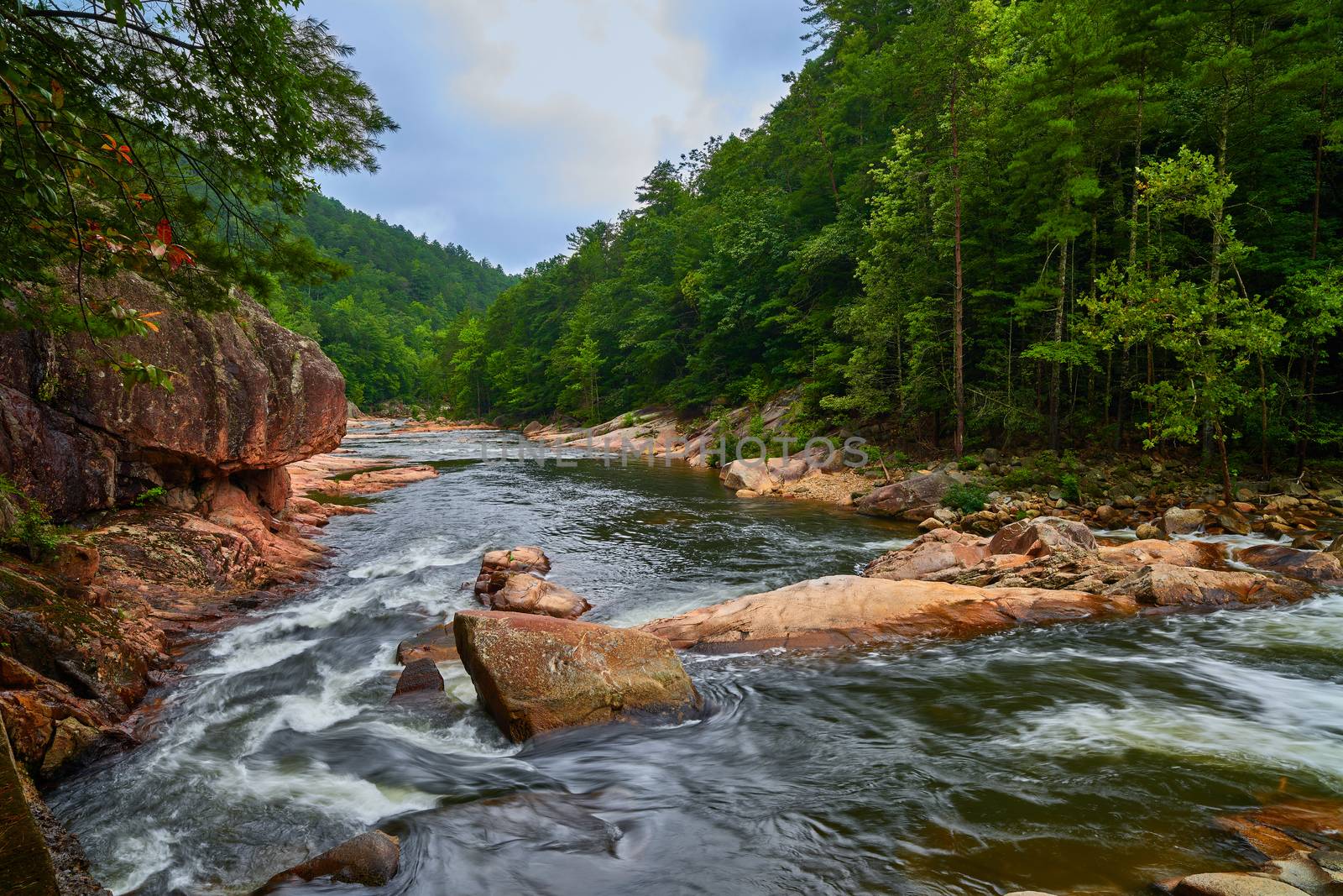 Rapids on Wilson Creek in North Carolina. by patrickstock
