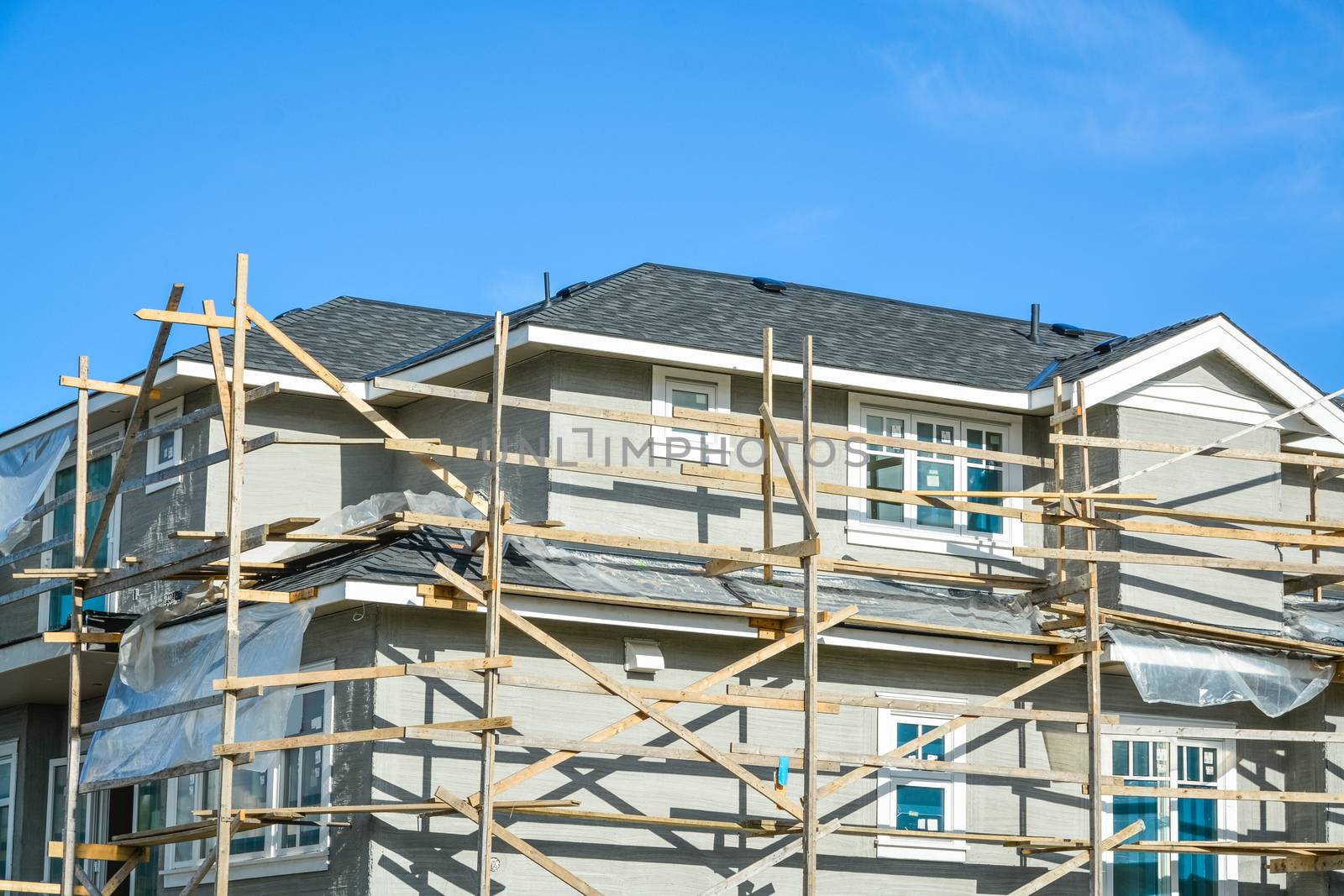 Top of large residential house in trestles