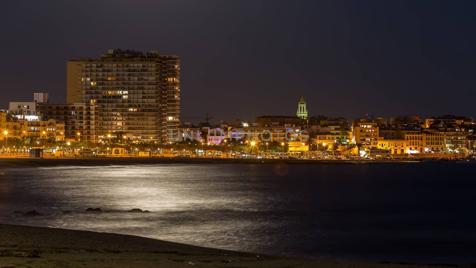 At night in the Costa Brava,Palamos (Spain) by Digoarpi